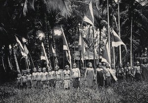 view Sarawak: Murut women at a head feast. Photograph.