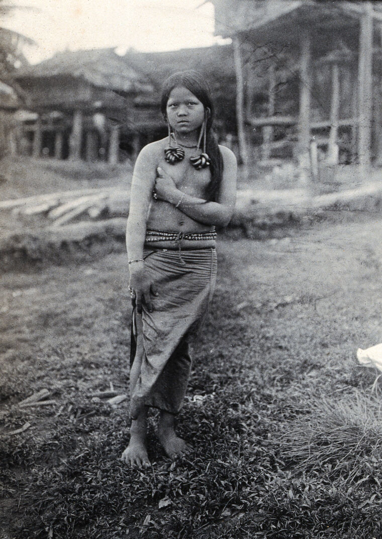 Sarawak A Native Kayan Girl Photograph Wellcome Collection