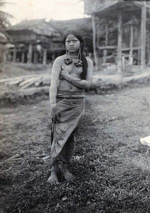 view Sarawak: a Kayan girl. Photograph.