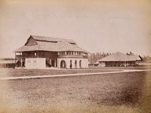 view Malaya: the officers' mess and major's quarters on Penang Island. Photograph by J. Taylor, 1880.