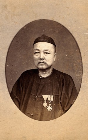 view The Hon. Hoh-Ah-Kay Whampoa, C.M.G., M.L.C., and Consul for Russia, China and Japan. Photograph by J. Taylor, c. 1881.