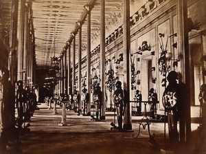 view Malta: the armoury of the Governor's Palace. Photograph by H. Agius, c. 1881.