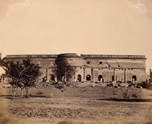 view India: the ruins of Metcalfe's House. Photograph by F. Beato, c. 1858.