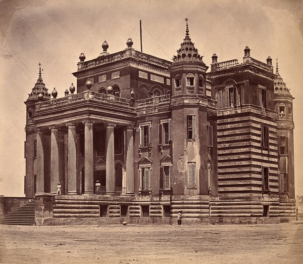 India: Dilkdosha Palace. Photograph by F. Beato, c. 1858.