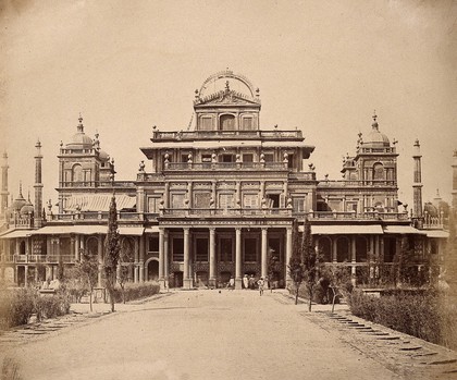 Kaiser Bagh, Lucknow, India: the King's Palace. Photograph by Felice Beato, ca. 1858.