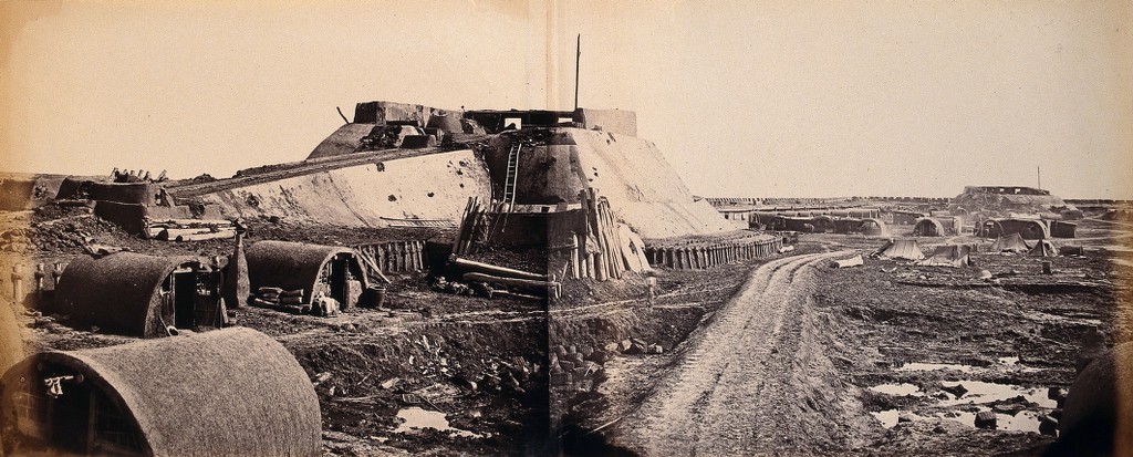 Interior view of the second North Fort of Taku