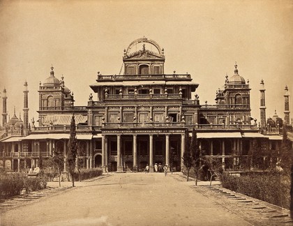 Lucknow, India: the King of Oudh's residence. Photograph by Felice Beato, 1858.