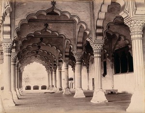 view Agra, India: the Diwan-i-Am (Hall of Public Audience). Photograph, ca. 1900.