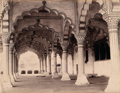 Agra, India: the Diwan-i-Am (Hall of Public Audience). Photograph, ca. 1900.