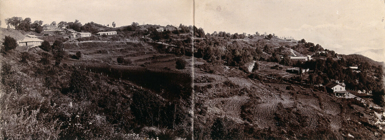 Muktesar, Punjab, India: view of Imperial Bacteriological Laboratory, looking south east. Photograph, 1897.