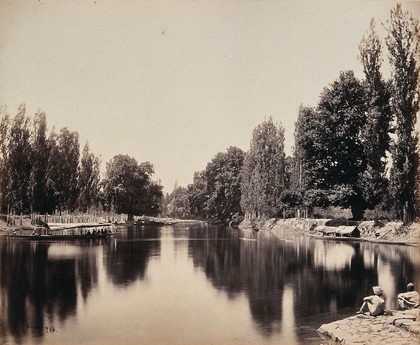 Kashmir: part of the Dhul canal. Photograph by Samuel Bourne.