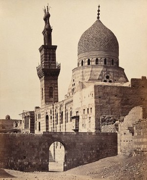 view The Mosque of the Emeer Akhoor, Cairo, Egypt. Photograph by Francis Frith, 1858.