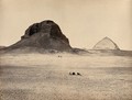 view The Pyramids of Dahshoor, Egypt: view from the east. Photograph by Francis Frith, ca. 1858.