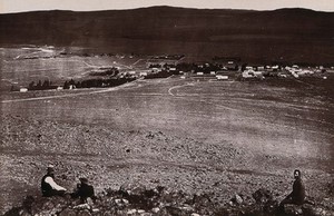 view Transvaal, South Africa: part of the town of Heidelberg. Woodburytype, 1888, after a photograph by Robert Harris.