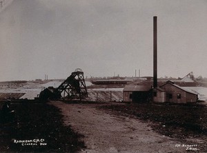 view South Africa: the Robinson Mine. Photograph by Barnett, 1896.