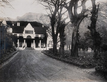 Cape Town, South Africa: Groote Schuur, a Dutch colonial house (the home of Cecil Rhodes). Photograph by Tempest Anderson, 1905.