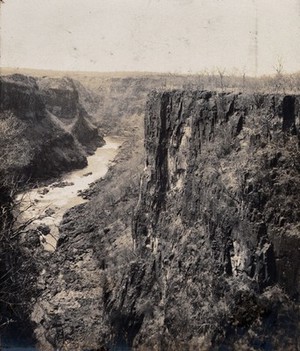 view Zimbabwe: the Batoka Gorge. Photograph by Prof. Davis, 1905.