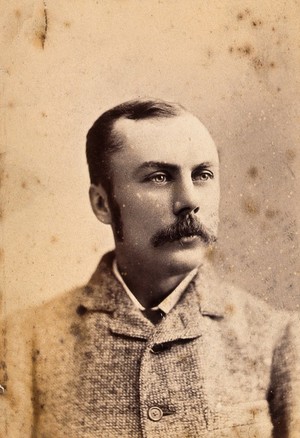 view An American (politician ?): head and shoulders portrait. Photograph, ca. 1880.