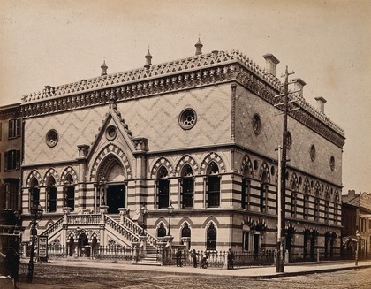Academy of Design, New York City. Photograph by Francis Frith, ca. 1880.