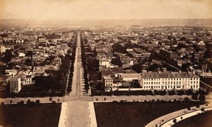 view Washington D.C.: view from the Capitol. Photograph, ca. 1880.