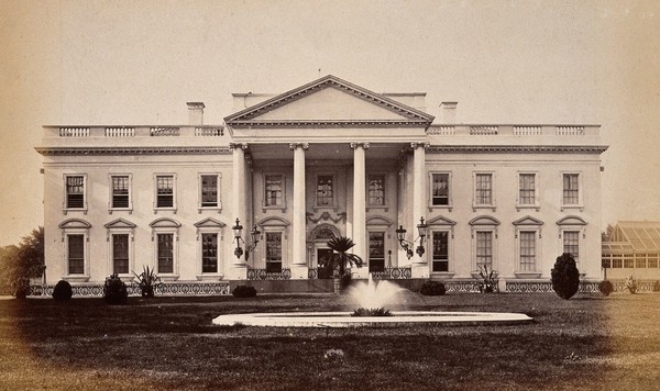 The White House, Washington, D.C. Photograph, ca. 1880.