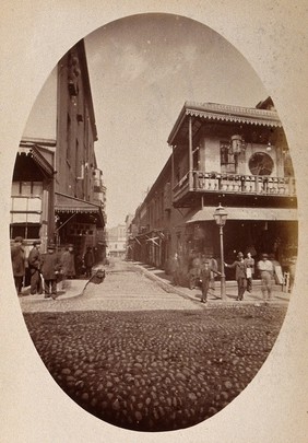 Bartlett Alley (subsequently Beckett), Chinatown, San Francisco, California. Photograph, ca. 1880.