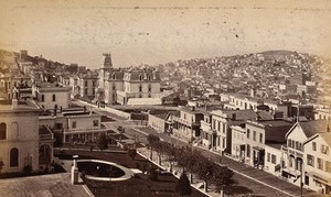 view Telegraph Hill, San Francisco, California. Photograph, ca. 1880.