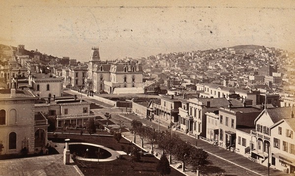 Telegraph Hill, San Francisco, California. Photograph, ca. 1880.