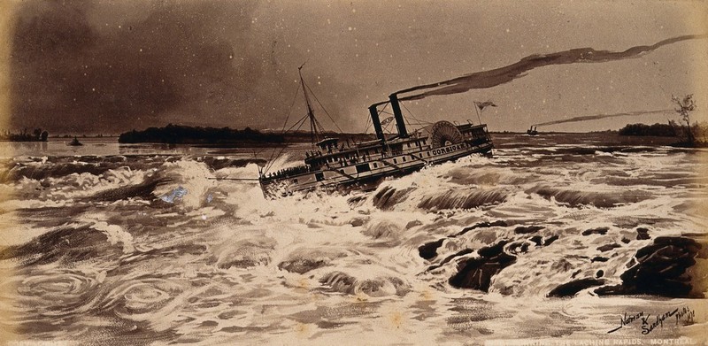 The Lachine Rapids, St. Lawrence River,