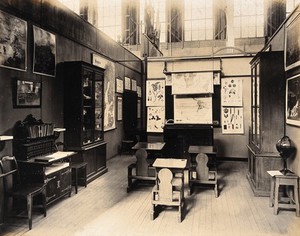 view The 1904 World's Fair, St. Louis, Missouri: a Swedish exhibit of a children's classroom. Photograph, 1904.