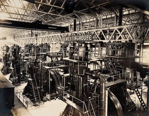 view The 1904 World's Fair, St. Louis, Missouri: industrial machinery exhibit. Photograph, 1904.