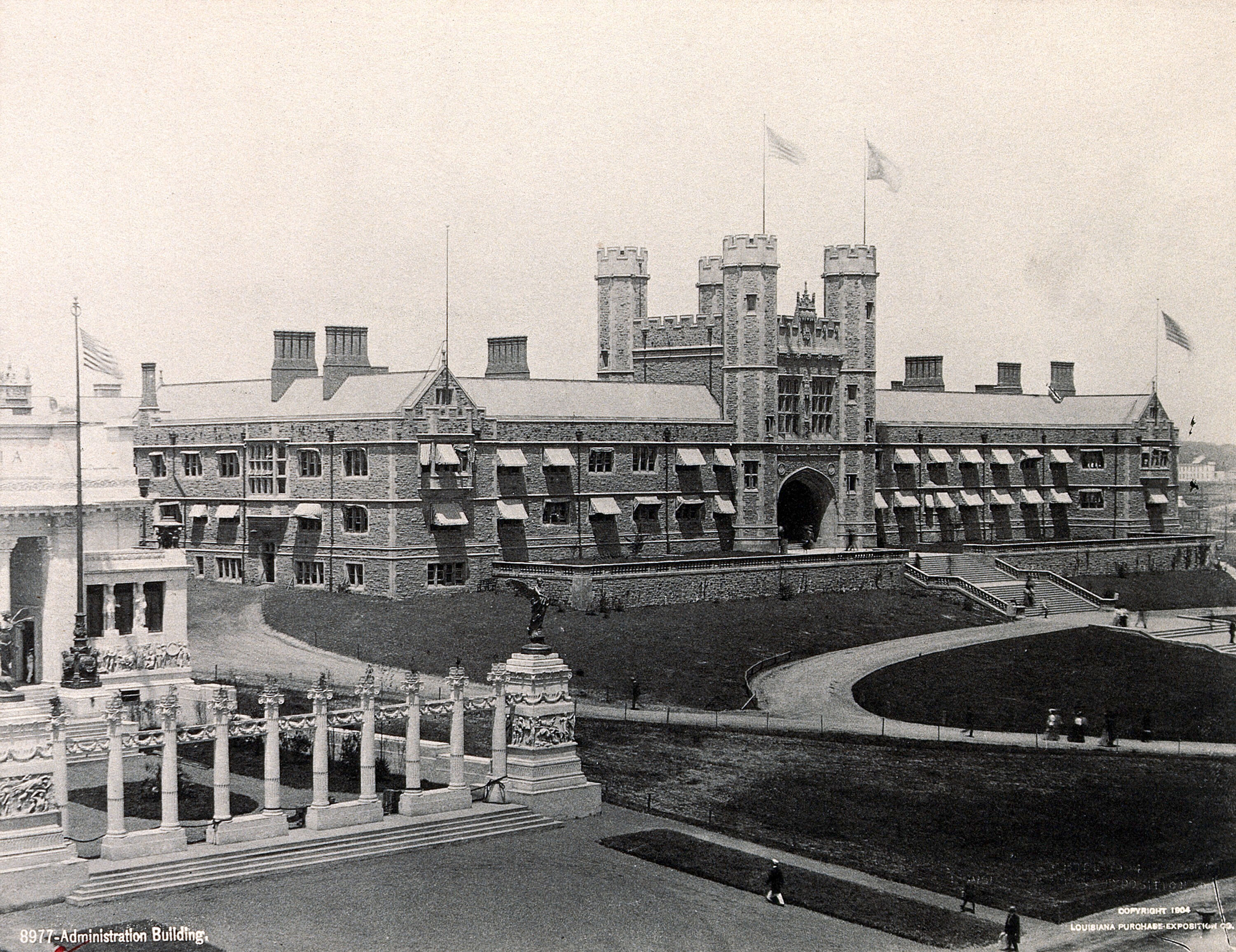The 1904 World's Fair, St. Louis, Missouri the Administration building