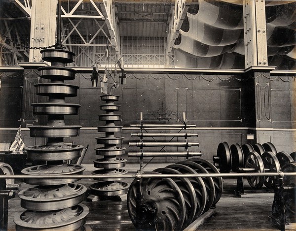 The 1904 World's Fair, St. Louis, Missouri: the American Car and Foundry Company transportation exhibit. Photograph, 1904.