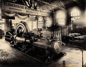 view The 1904 World's Fair, St. Louis, Missouri: machinery manufactured by the Alsace  Machine Company, Mülhausen. Photograph, 1904.