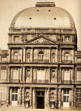 Palais des Tuileries, Paris, France: the central pavilion. Photograph (by Édouard Baldus?), ca. 1860.