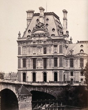 Pavillon de Flore, Tuileries Palace, Paris, France. Photograph by Édouard Baldus, ca. 1860.