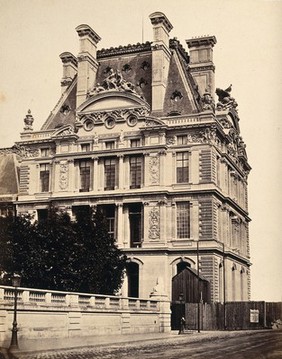 Tuileries Palace (?), Paris, France. Photograph by Achille Quinet, ca. 1860.