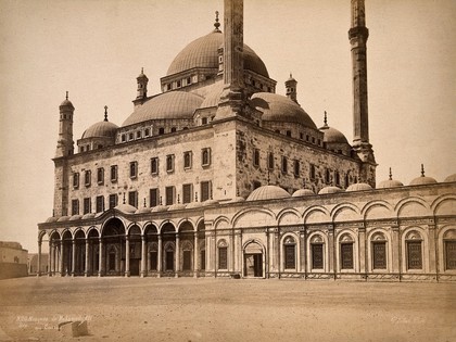 Mohamed Ali mosque, Cairo, Egypt. Photograph by Pascal Sébah, ca. 1870.