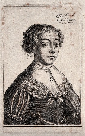 Elia, a sex worker and her charges. Etching by a follower of Wenceslaus Hollar. 