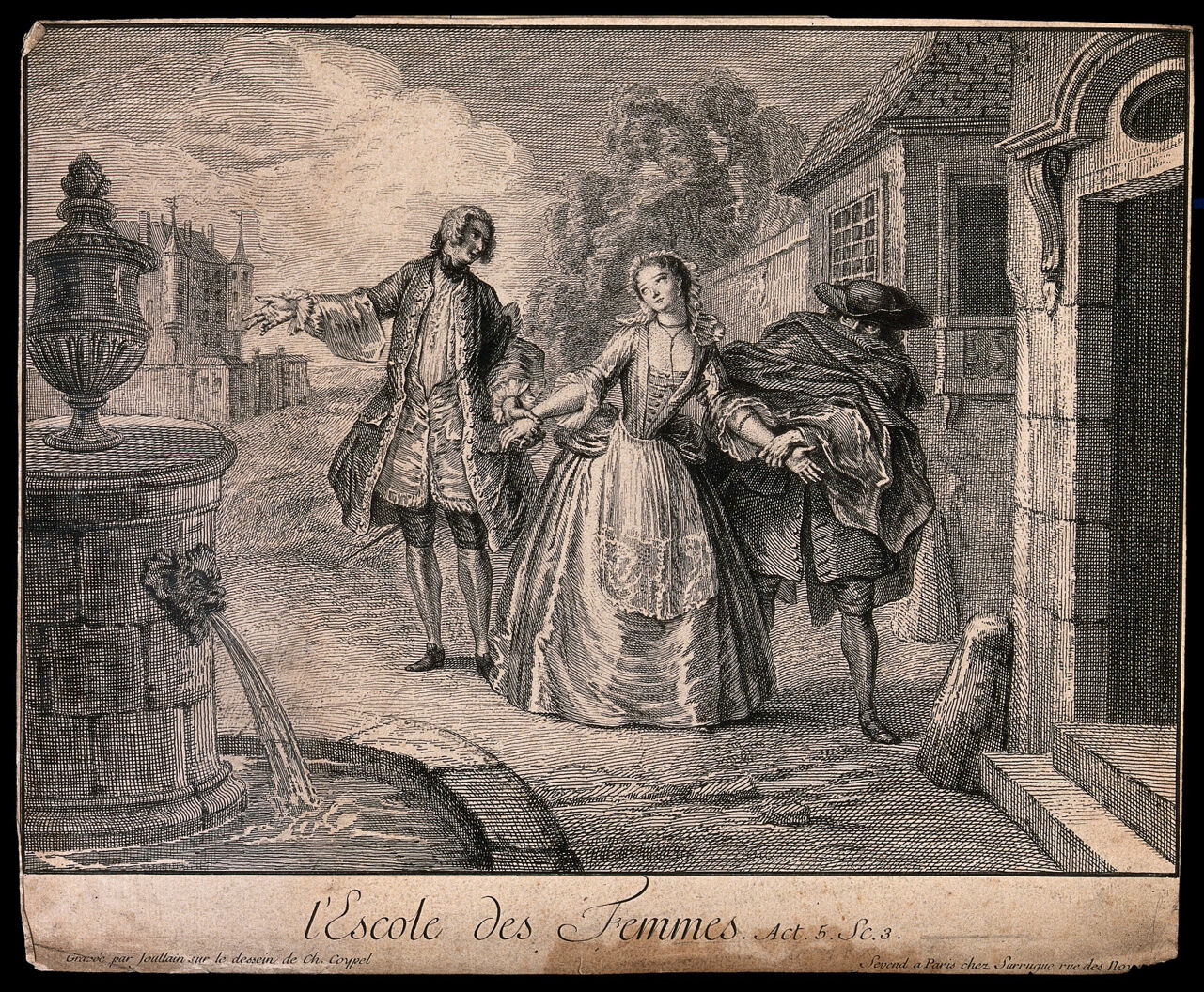 An episode in the play L'école des femmes by