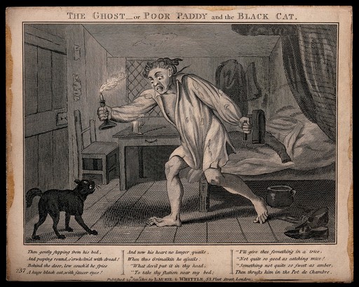 The Ghost or Poor Paddy and the Black Cat. 1801