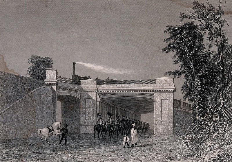 Denbigh Hall Bridge carrying the London and Birmingham Railway at Bletchley,