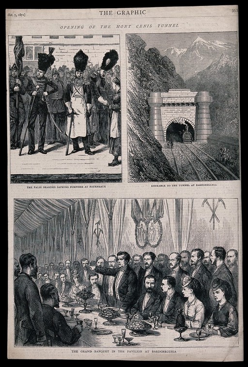 The false bearded Sapeurs Pompiers