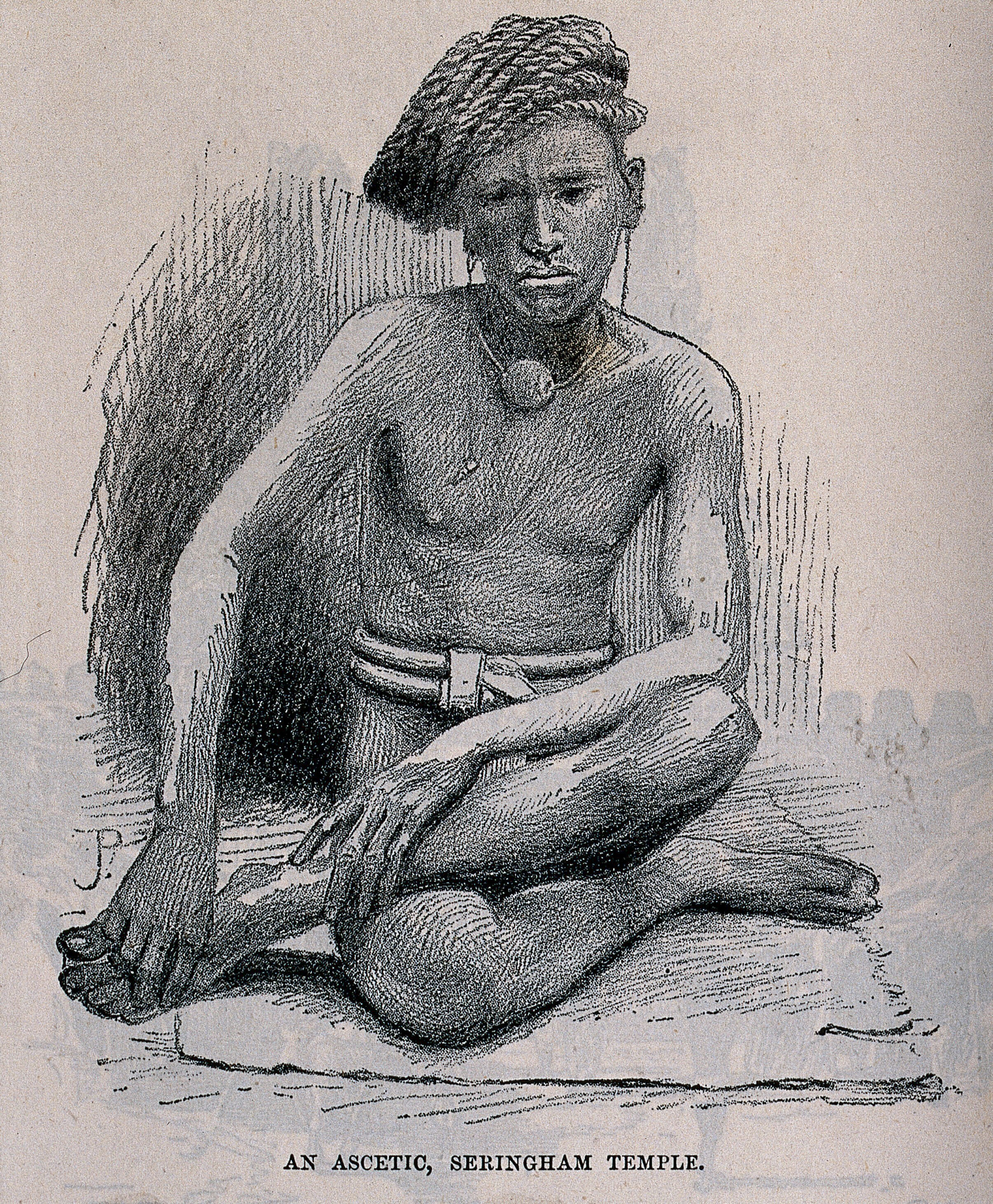 A Hindu Ascetic Or Holy Man Sitting Cross Legged On A Mat Lithograph After J P Ca 1890 Wellcome Collection But a look at regions around the world—and even our own history—reveals if you're from a western culture, there's a good chance that, upon sitting, you cross your legs in some way or another. a hindu ascetic or holy man sitting