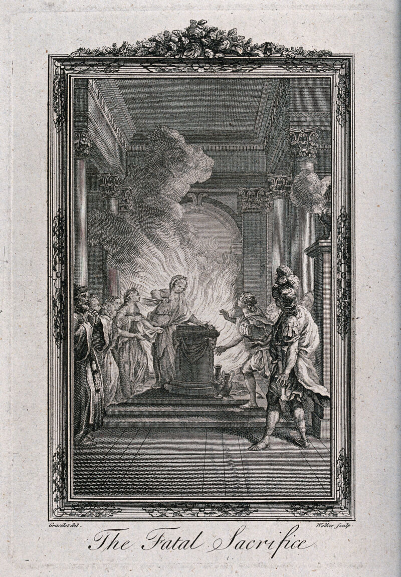 An episode in the play Olimpie by