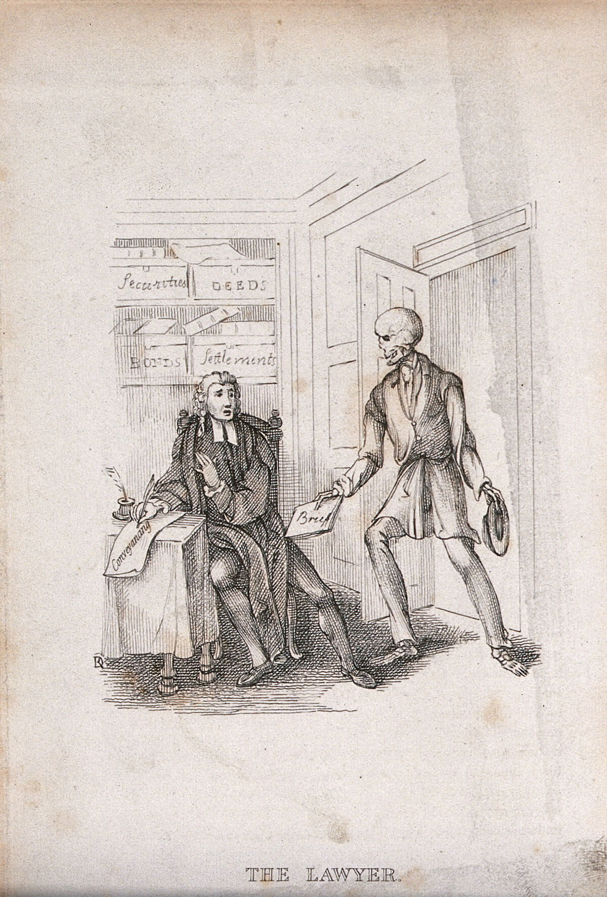 The dance of death. Etching by R. Dagley, 182-., by Richard Dagley
