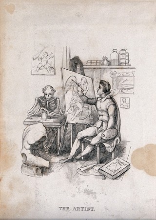 The dance of death. Etching by R. Dagley, 182-.