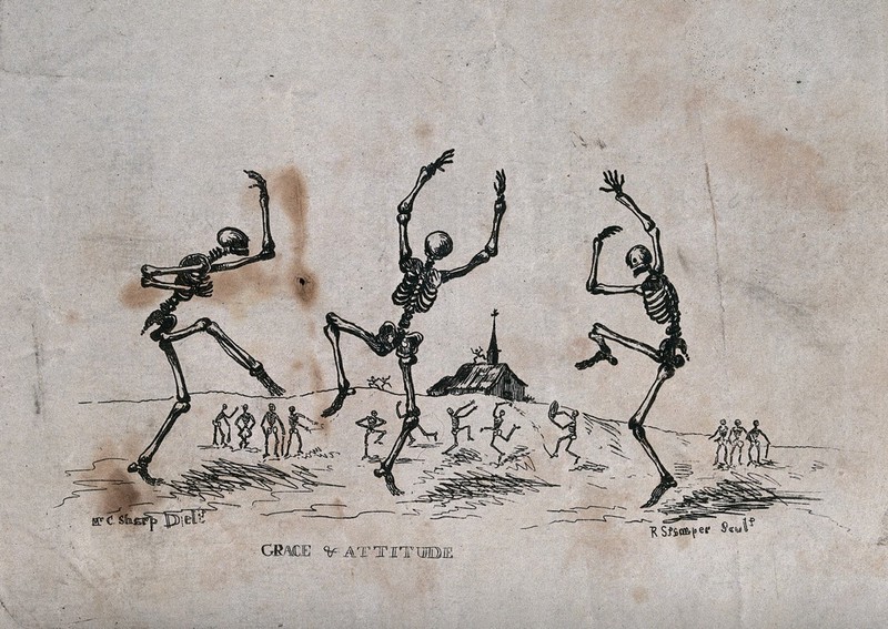 dancing skeletons