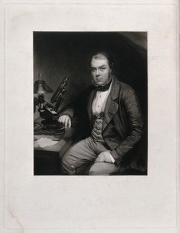 John Thomas Quekett. Mezzotint by W. Walker, c. 1850, after E. Walker.