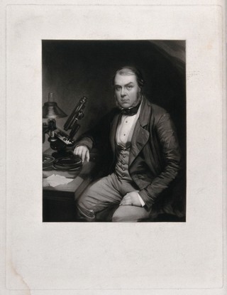 John Thomas Quekett. Mezzotint by W. Walker, c. 1850, after E. Walker.